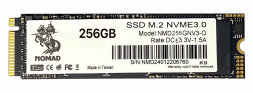 Твердотельный накопитель 256GB SSD NOMAD M.2 2280 PCIe3.0 NVMe R2400MB/s W940MB/s NMD256GNV3-O