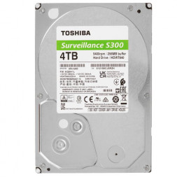 Жесткий диск для ВидеонаблюденияHDD 4Tb TOSHIBA S300 Surveillance 5400rpm 128Mb SATA3 3,5&quot; HDWT840UZSVA