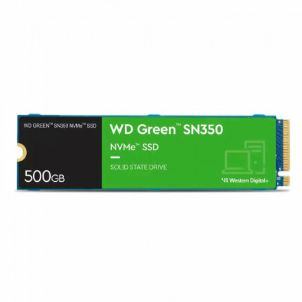 SSD M.2 PCIe 500 GB Western Digital Green SN350, WDS500G2G0C, PCIe 3.0 x 4 NVMe