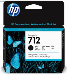 Картридж HP 3ED71A 712 80ml Black Ink for DesignJet T230/T250/T630/T650
