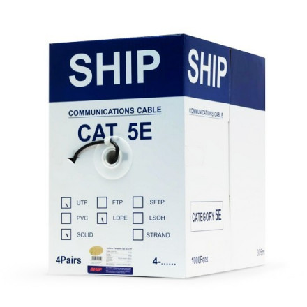 Кабель сетевой SHIP D106 Cat.5e UTP 30В PE