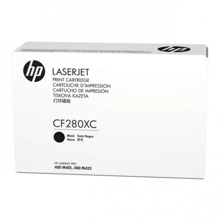 Картридж лазерный HP CF280XC 80X для Pro 400 M401/Pro 400 МФУ M425, 6900 стр., черный
