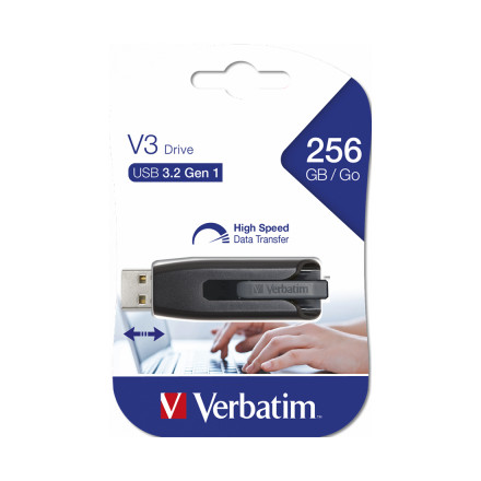 USB-накопитель Verbatim 49168 256GB USB 3.2 Чёрный56