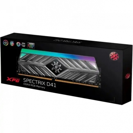 Оперативная память ADATA XPG Spectrix D41 RGB AX4U320016G16A-ST41 DIMM DDR4, 16GB, 3200 MHz