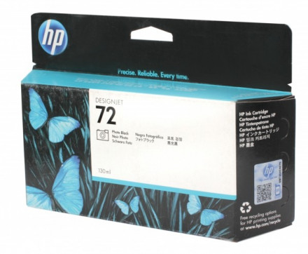 Картридж HP C9370A Photo Black Ink Cartridge Vivera №72 for DesignJet T1100