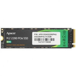 Твердотельный накопитель SSD M.2 512 GB Apacer AS2280P4U, AP512GAS2280P4U-1, PCIe 3.0 x4