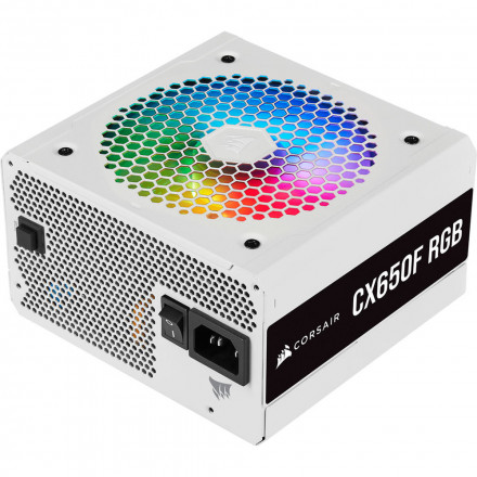 Блок питания ATX Corsair CX650F RGB White, 650W CP-9020226-EU