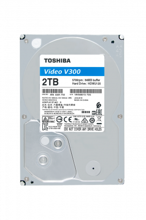 Жесткий диск HDD TOSHIBA V300 Video Streaming 2ТБ HDWU120UZSVA/HDKPJ41Z1A01S