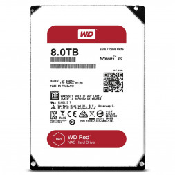 Жесткий диск HDD 8Tb Western Digital RED SATA 6Gb/s 3.5&quot; 256Mb 5400rpm WD80EFAX