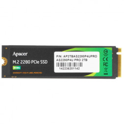 Твердотельный накопитель SSD M.2 2 TB Apacer AS2280P4U PRO, AP2TBAS2280P4UPRO-1, PCIe 3.0 x4