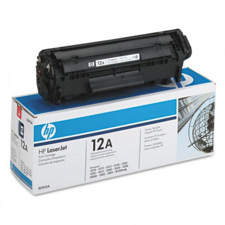 Картридж лазерный HP Q2612A, Черный, на 2000 страниц (5% заполнение) для HP LaserJet 1010/1012/1015/