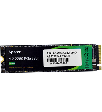 Твердотельный накопитель SSD M.2 SATA 512 GB Apacer AST280, AP512GAS2280P4X-1, SATA 6Gb/s