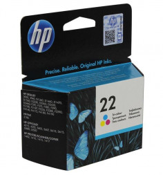 Картридж струйный HP C9352AE, №22 Трехцветный,  для HP DJ 3920/3940, OJ 5610, PSC 1410