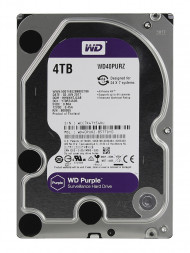 Жесткий диск для видеонаблюдения HDD 4Tb Western Digital Purple SATA 6Gb/s 64Mb 3,5&quot; WD40PURZ