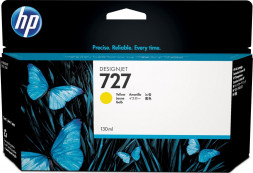 Картридж HP B3P21A Yellow Ink №727 for DesignJet T1500/T2500/T920, 130 ml.