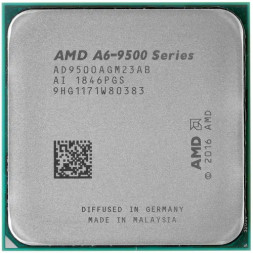 Процессор AMD A6 9500, 3.5Mhz(3.8 Max) , AM4, 2/2/6, 1MB L2, 65W, with cooler AD9500AGABMPK
