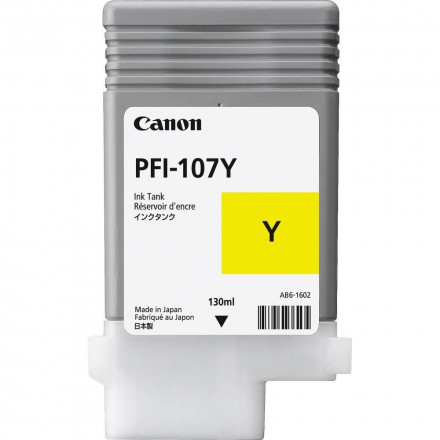 Картридж Canon PFI 107 Yellow (130 ml) 6708B001