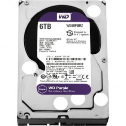 Жесткий диск для видеонаблюдения HDD 6Tb Western Digital Purple WD60PURZ SATA 6Gb/s 64Mb 3,5&quot;.