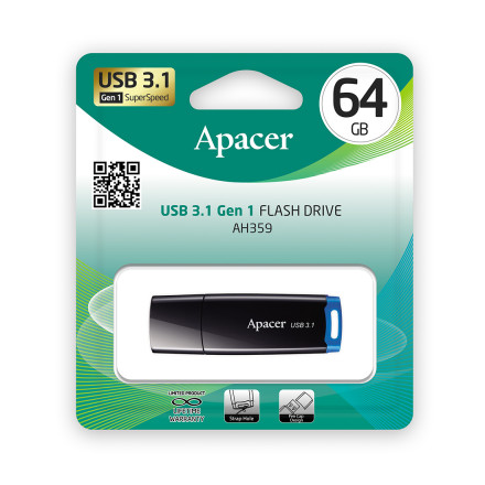 USB-накопитель Apacer AH359 64GB Синий