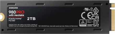 Твердотельный накопитель 1000GB SSD Samsung 980 PRO (с радиатором) M.2 2280 R7000Mb/s W5000MB/s MZ-V8P1T0CW