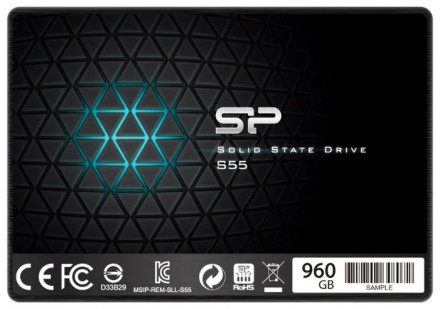 Твердотельный накопитель SSD 960 GB Silicon Power S55, SP960GBSS3S55S25, SATA 6Gb/s