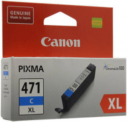 Картридж Canon CLI-471XL Desk jet cyan 10,8 ml 0347C001