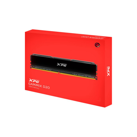 DIMM DDR4  8 GB &lt;3200MHz&gt; ADATA XPG GAMMIX D20, AX4U32008G16A-CBK20, CL16