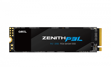 Твердотельный накопитель 256GB SSD GEIL P3L M.2 2280 PCIe Gen3x4 with NVMe R2000MB/s, W1500MB/s GZ80
