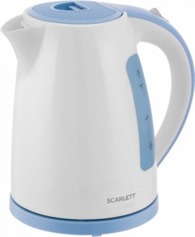 Электрический чайник Scarlett SC-EK18P60 бело-голубой