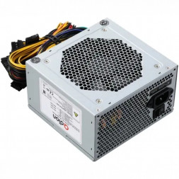 Блок питания ATX QD-600PNR, Ball Bearing Fan 12cm (Black), 24+4pin, CPU4+4 to 4+4, PCI-E 6+2pin to 6+2pin, 5*sata, black