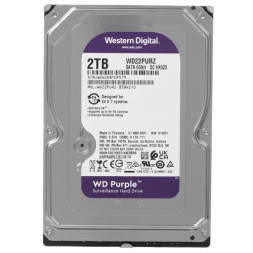 Жесткий диск HDD Western Digital Purple SATA 2000 GB WD22PURZ
