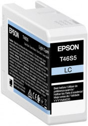Картридж струйный Epson C13T46S500 T46S Светло-голубой