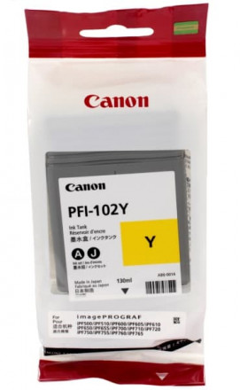 Картридж Canon PFI102Y YELLOW IPF5/6/700 0898B001