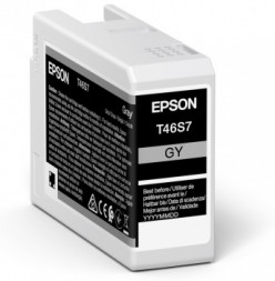 Картридж струйный Epson C13T46S700 T46S Серый