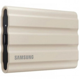 Внешний SSD 2000Gb Samsung T7 Shield USB 3.2 Gen.2 (10 Гбит/c) AES 256 Бежевый MU-PE2T0K/EU