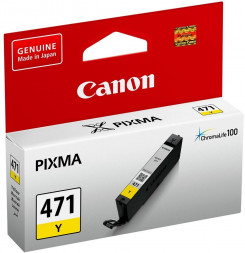 Чернила  Canon CLI-471 Y Desk jet yellow 7 ml 0403C001AA