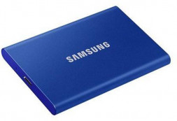 Внешний SSD 2000Gb Samsung T7 USB 3.2 Gen.2 (10 Гбит/c) Аппаратное AES 256-битное шифрование, Цвет: Indigo Blue, MU-PC2T0H/WW