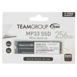 Твердотельный накопитель 256GB SSD TeamGroup MP33 M.2 NVMe R1600Mb/s W1300MB/s TM8FP6256G0C101