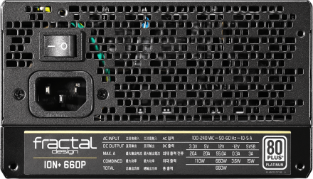 Блок питания ATX Fractal Design ION+, 660W, FD-PSU-IONP-660P-BK