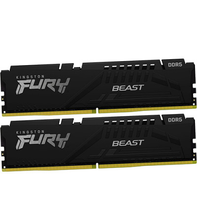 Модуль памяти Kingston Fury Beast Black AMD EXPO KF552C36BBEK2-16 DDR5 DIMM 16Gb Kit (2x16) 5200MHz CL36