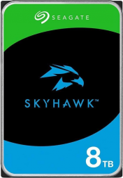 HDD SATA 8000 GB Seagate SkyHawk, ST8000VX010, 7200rpm, 256MB cache, SATA 6 Gb/s