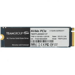 Твердотельный накопитель 500GB SSD TeamGroup T-FORCE CARDEA Z44L Gaming SSD M.2 2280 R3300Mb/s, W240