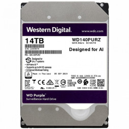 Жесткий диск HDD 14Tb Western Digital Purple SATA 6Gb/s 512Mb 3,5&quot; 7200rpm WD140PURZ