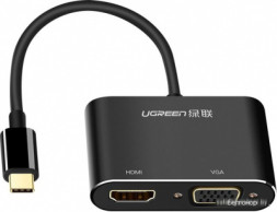 Конвертер Ugreen CM162 USB-C To HDMI+VGA Converter With PD. 50505