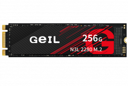 Твердотельный накопитель 256GB SSD GEIL N3L M.2 2280, SATAIII 6.0Gb/s, 3D NAND Flash, 3.3V±5%, R500MB/s, W500MB/s N3LFD22M256A