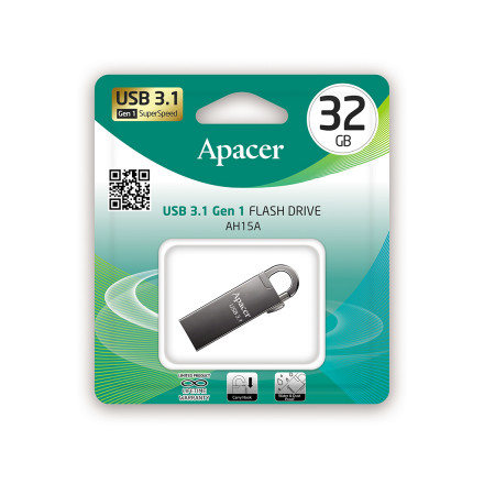 USB-накопитель Apacer AH15A 32GB Серый