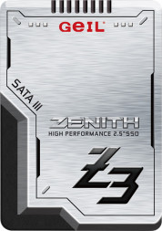 Твердотельный накопитель 256GB SSD GEIL GZ25Z3-256GP ZENITH Z3 Series 2.5” Твердотельный накопитель 