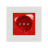 Розетка с заземлением со шторками SE EPH2900521 Asfora 16А в сборе винт. клеммы белый+красный