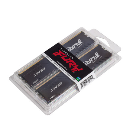 Комплект модулей памяти Kingston FURY Beast KF430C16BBK2/64 DDR4 64GB (Kit 2x32GB) 3000MHz