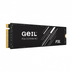 Твердотельный накопитель 1000GB SSD GEIL P3L M.2 2280 PCIe Gen3x4 with NVMe 1.3, 3D NAND Flash, 3.3V, R3500MB/s, W2700MB/s P3LFD16I1TBD
